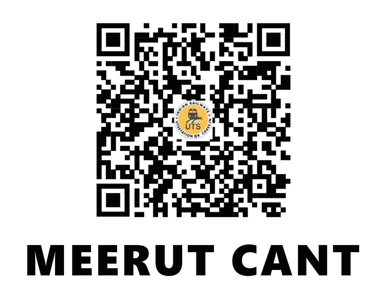 UTS QR Code for MEERUT CANT - MUT (NR - UTTAR PRADESH)